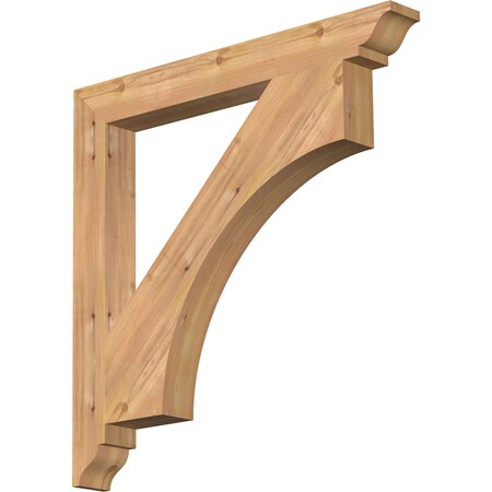 Westlake Traditional Smooth Bracket, Western Red Cedar, 3 1/2W X 32D X 32H